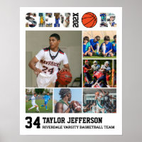 Basketball Spieler Senior Sports Team FotoCollage