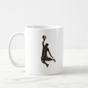 Basketball-Spieler Slam dunk Kaffeetasse