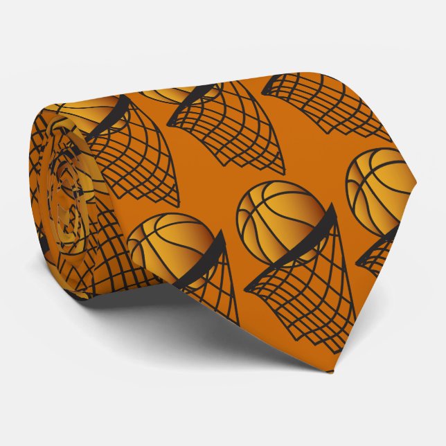 Basketball-Spieler tauchen es ein Krawatte (Gerollt)