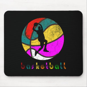 Basketball Spieler Vintages Retro-Geschenk Mousepad