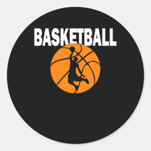 Basketball-Spielergeschenk Runder Aufkleber