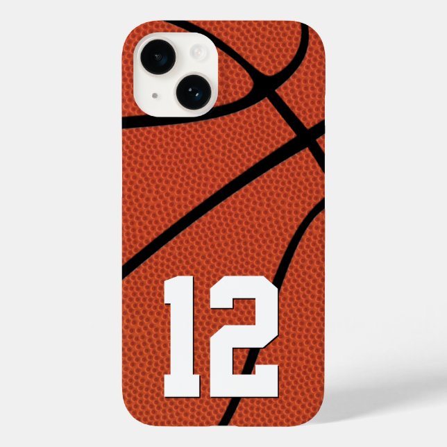 Basketball-Spielernummer oder Initialen für kunden Case-Mate iPhone 14 Hülle (Rückseite)