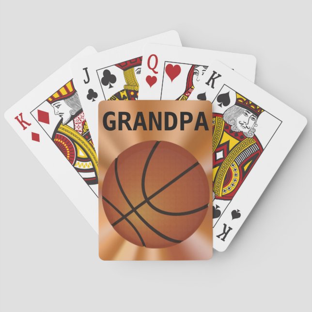 Basketball Spielkarten, Basketball Geschenkideen Spielkarten (Rückseite)
