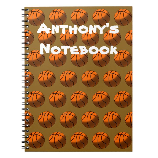 Basketball SpiralNotebook Notizblock (Vorderseite)