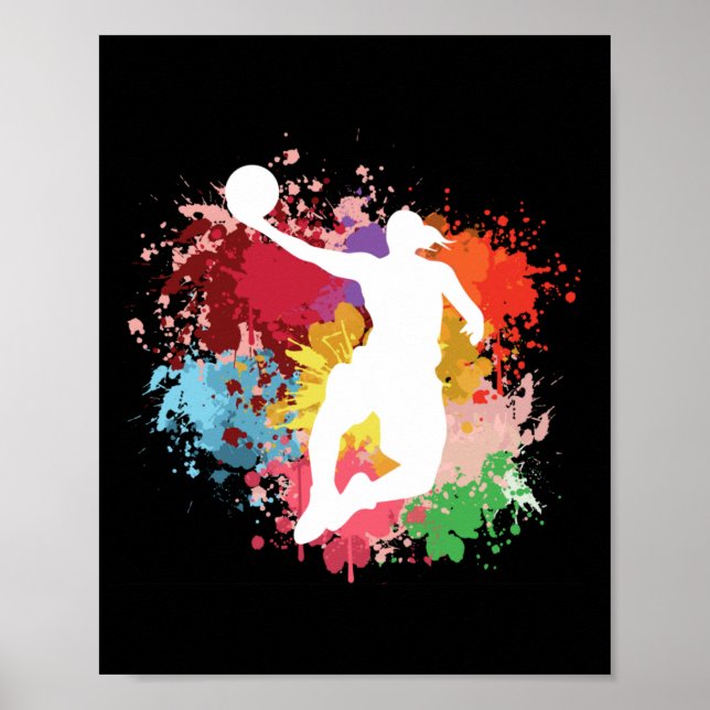 Basketball Splash Poster (Vorne)