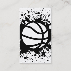 Basketball splatz visitenkarte