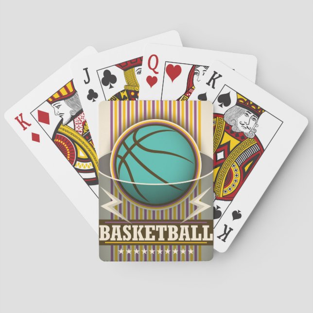 Basketball Sport Ball Game Cool Spielkarten (Rückseite)