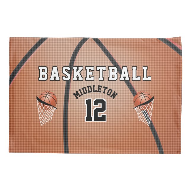 Basketball Sport Basketball Design Kissenbezug (Rückseite)