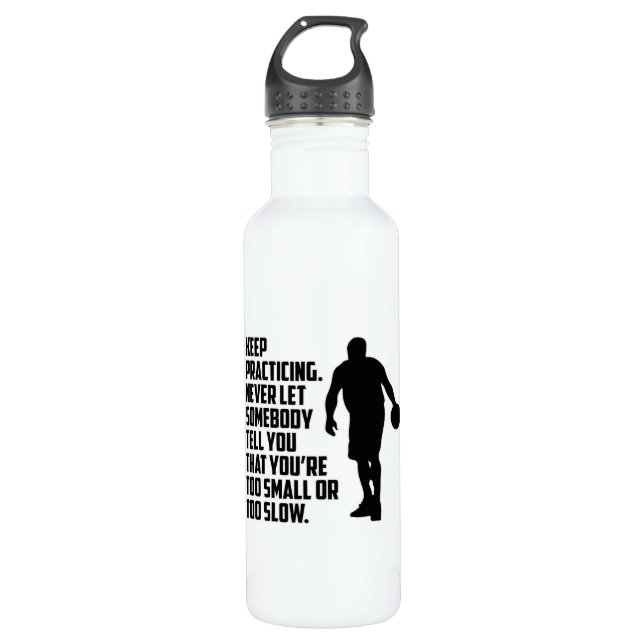 Basketball Sport Basketball Spielerteam Geschenk Edelstahlflasche (Vorderseite)