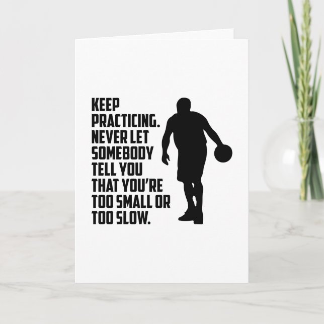 Basketball Sport Basketball Spielerteam Geschenk Karte (Vorderseite)