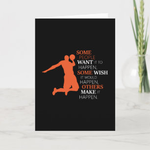 Basketball Sport Basketball Team Spieler Geschenk  Karte