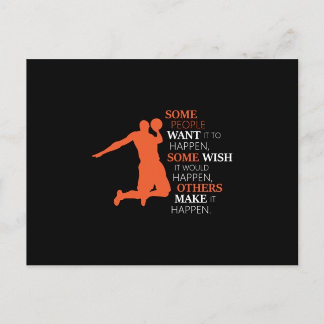 Basketball Sport Basketball Team Spieler Geschenk  Postkarte (Vorderseite)
