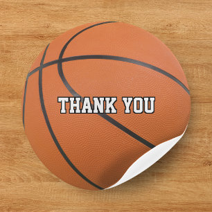 Basketball Sport Danke Runder Aufkleber