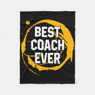 Basketball Sport Geschenk Bester Coach je Geburtst Fleecedecke