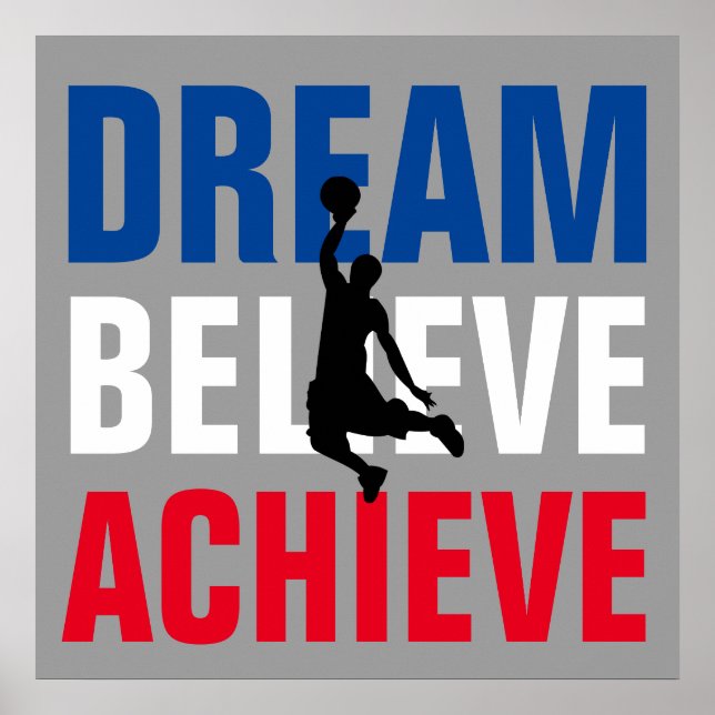 Basketball Sport Motivierend Inspiration einzigart Poster (Vorne)