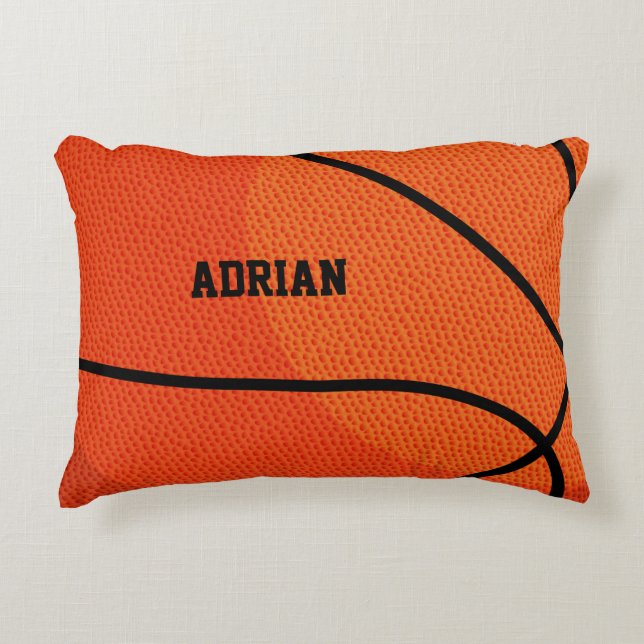 Basketball Sport Personalisiert Dekokissen (Vorderseite)