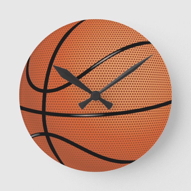 Basketball Sport Runde Wanduhr (Vorderseite)