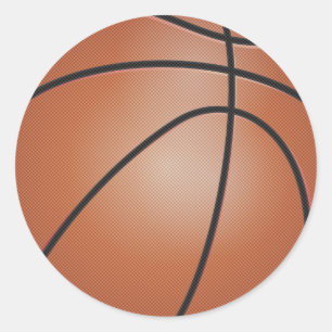 Basketball-Sport Runder Aufkleber