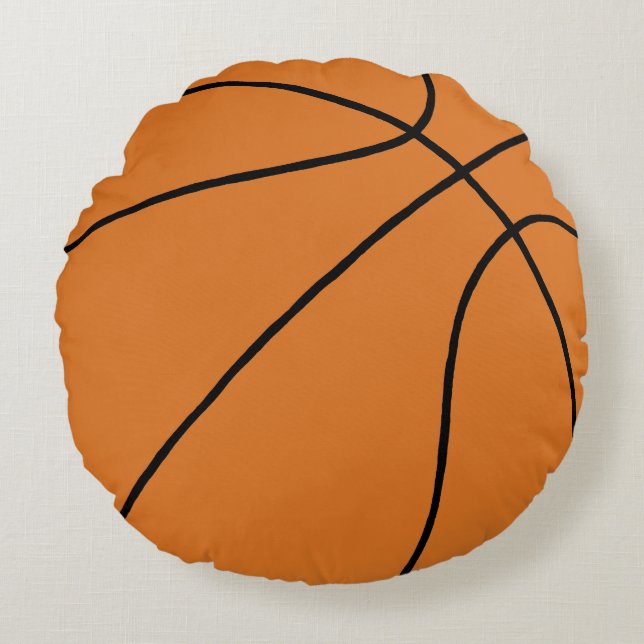 Basketball-Sport Rundes Kissen (Vorderseite)