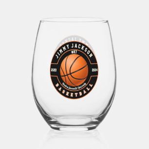 Basketball Sport Stemless Wine Glass Trinkbehälter Weinglas Ohne Stiel