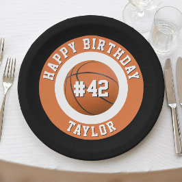 Basketball Sport Team Spielername Glückwunsch zum  Pappteller