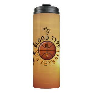 Basketball-Sport-Thema-Thermotumbler Thermosbecher