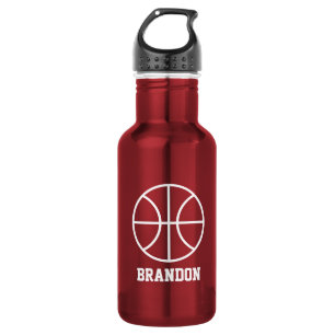 Basketball Sport Wasserflasche   Edelstahl