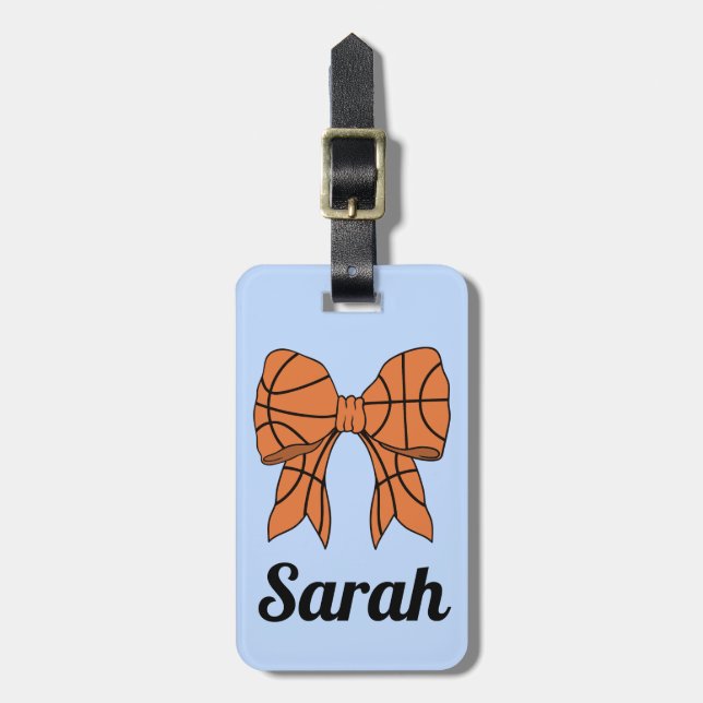 Basketball Sports Custom Bag Tag Gepäckanhänger (Vorderseite vertikal)