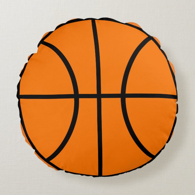 Basketball Sports Pillow Gift Rundes Kissen (Vorderseite)