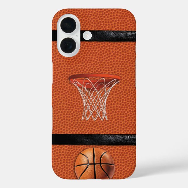 Basketball Sports Protective iPhone 16 Hülle (Rückseite)