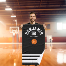 Basketball sports towel, coach bath towel