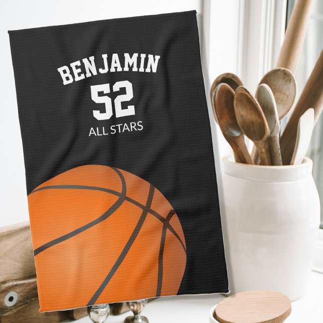Basketball sports towel, coach gift towel geschirrtuch (Von Creator hochgeladen)