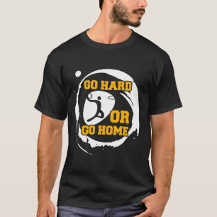 Basketball-Sportspieler machen hart oder gehen Zuh T-Shirt