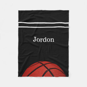 Basketball Sportteam Fan, Name hinzufügen Fleecedecke