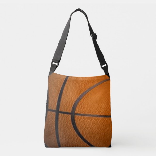Basketball-Sportthema Tragetaschen Mit Langen Trägern (Vorderseite)