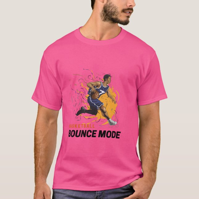 Basketball-Sprung-T-Shirt T-Shirt (Vorderseite)