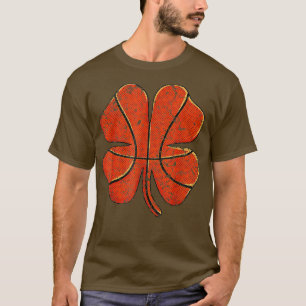 Basketball St Patricks Day Boys Männer Kleeblatt B T-Shirt
