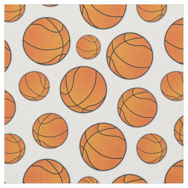 Basketball - Star-Muster Stoff (Nahaufnahme)