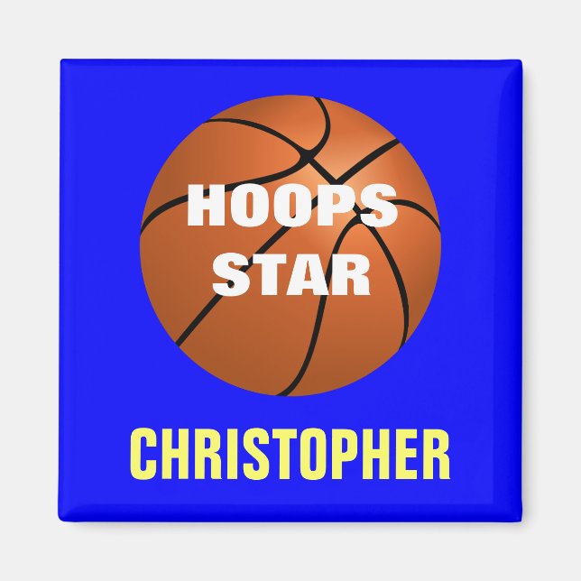Basketball Star Personalisiert Magnet (Vorne)