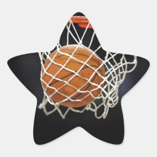 Basketball Stern-Aufkleber