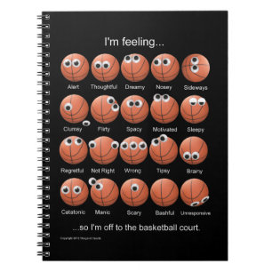 Basketball-StimmungsNotebook Notizblock