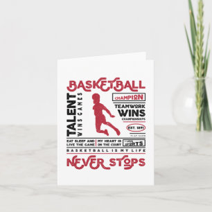 Basketball stoppt nie karte