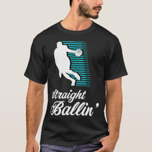 Basketball Streetball gerade Ballin' Cooles Design T-Shirt