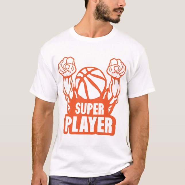 Basketball Super-Player T-Shirt (Vorderseite)