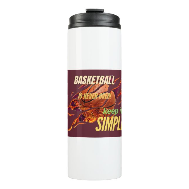 Basketball Sweat Thermosbecher (Vorderseite)