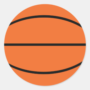 Basketball-Symbol Runder Aufkleber