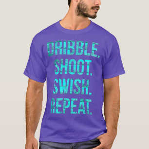 Basketball t Dribbball schießen swish wiederholen T-Shirt