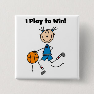 Basketball T-Shirts und Geschenke zum Gewinnen Button