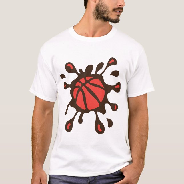 Basketball Taschenball T-Shirt (Vorderseite)