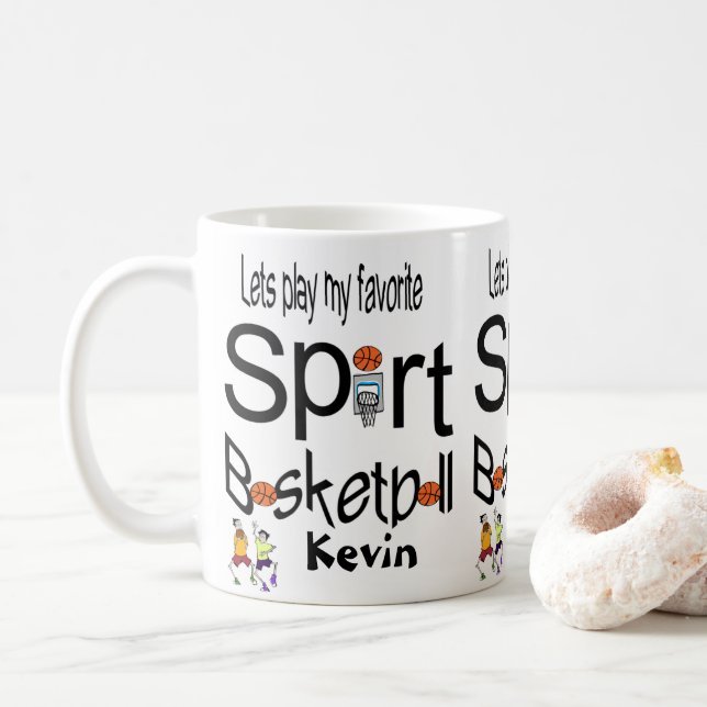 Basketball-Tasse Sport Kaffeetasse (Mit Donut)